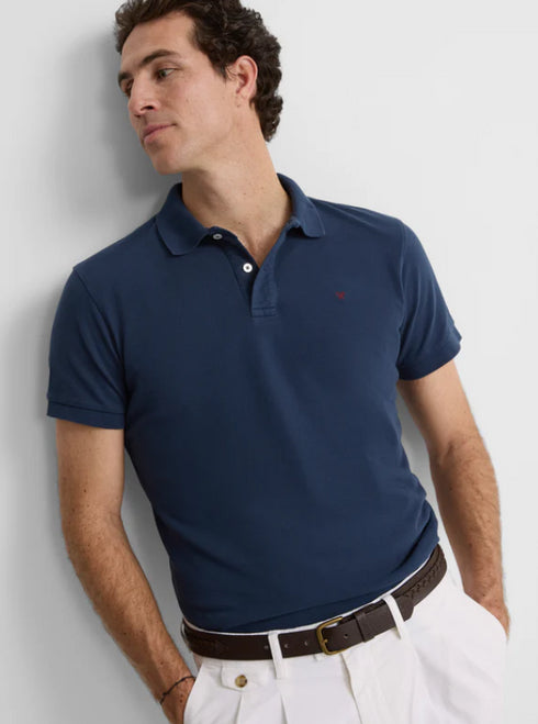 Polo clasico liso azul marino 124653 SILBON