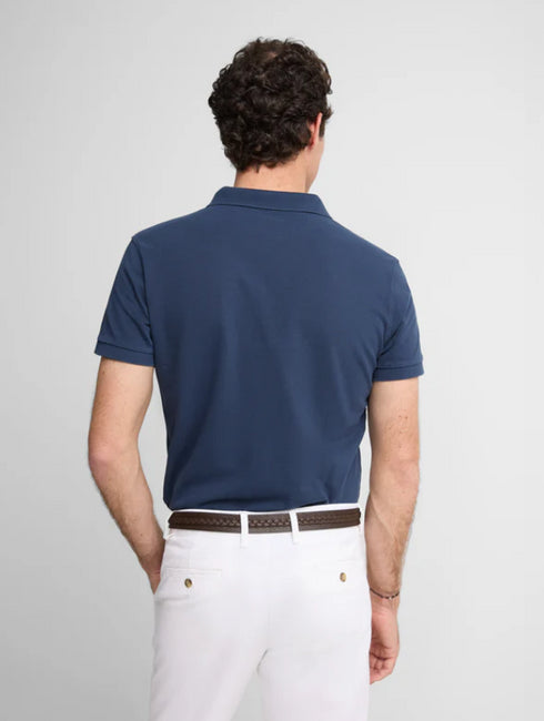 Polo clasico liso azul marino 124653 SILBON