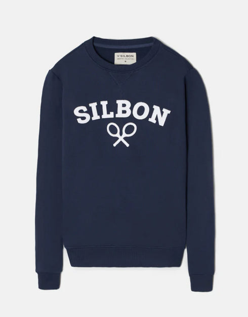 Sudadera silbon raqueta media azul marino 125013 SILBON