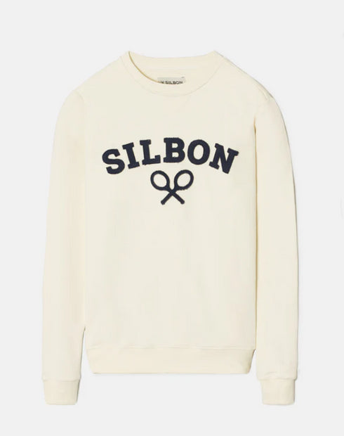 Sudadera silbon raqueta media crema 125014 SILBON