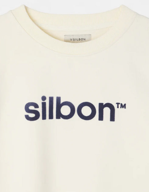 Sudadera silbon flock crema 133899 SILBON