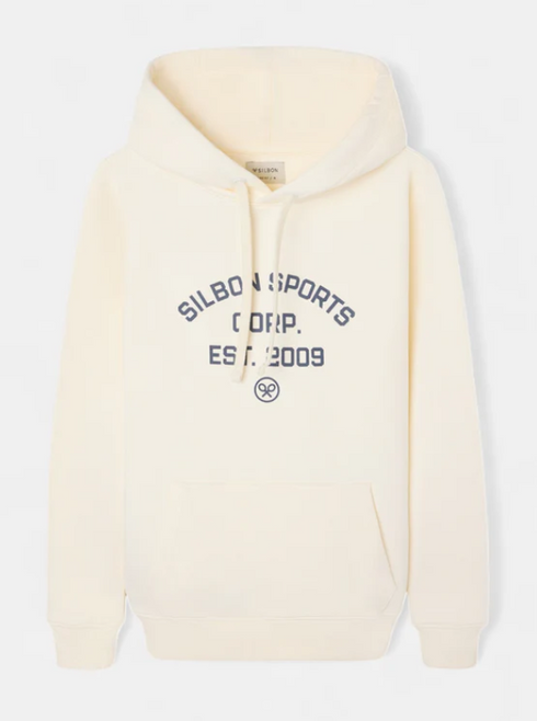 Sudadera hoodie Silbon sports crema 133836 SILBON
