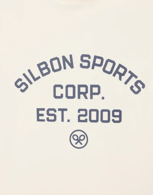 Sudadera hoodie Silbon sports crema 133836 SILBON