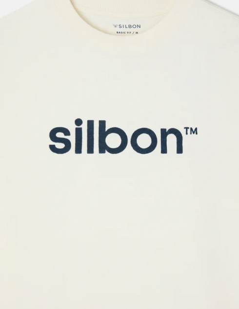 Camiseta silbon flock crema 133752 SILBON