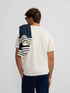 Camiseta silbon flock crema 133752 SILBON