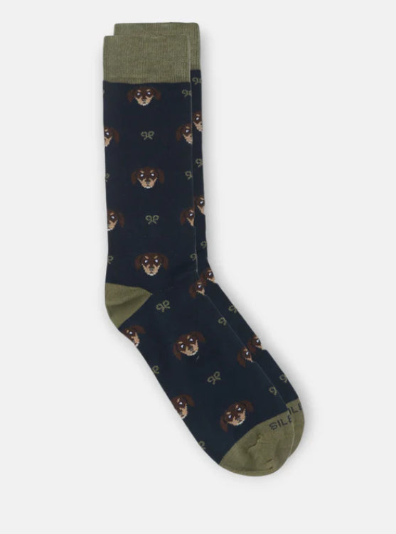 Calcetin dog raquetas azul marino 136306 SILBON