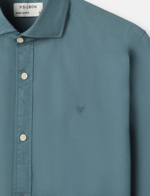 Camisa sport raqueta estructura petroleo 134160 SILBON