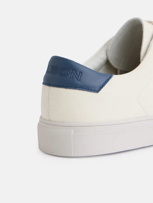 Zapatilla silbon clasica blanca azul marino 133262 SILBON