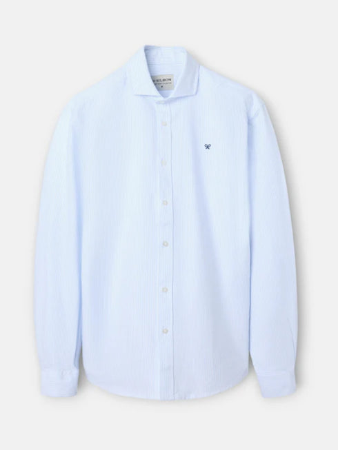 Camisa sport oxford rayas celeste 134124 SILBON