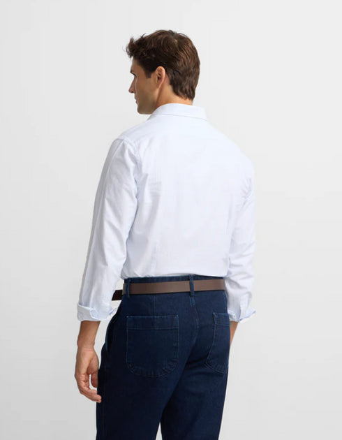 Camisa sport oxford rayas celeste 134124 SILBON