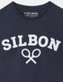 Camiseta silbon raqueta media azul marino 124612 SILBON