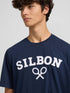 Camiseta silbon raqueta media azul marino 124612 SILBON