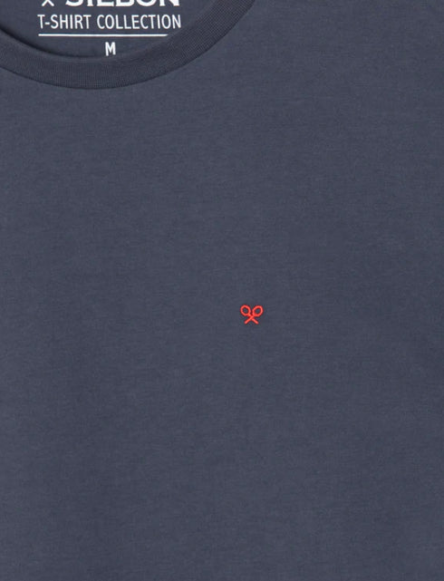 Camiseta silbon minilogo azul marino 124602 SILBON