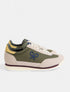 Zapatilla vintage verde beige 133637 SILBON