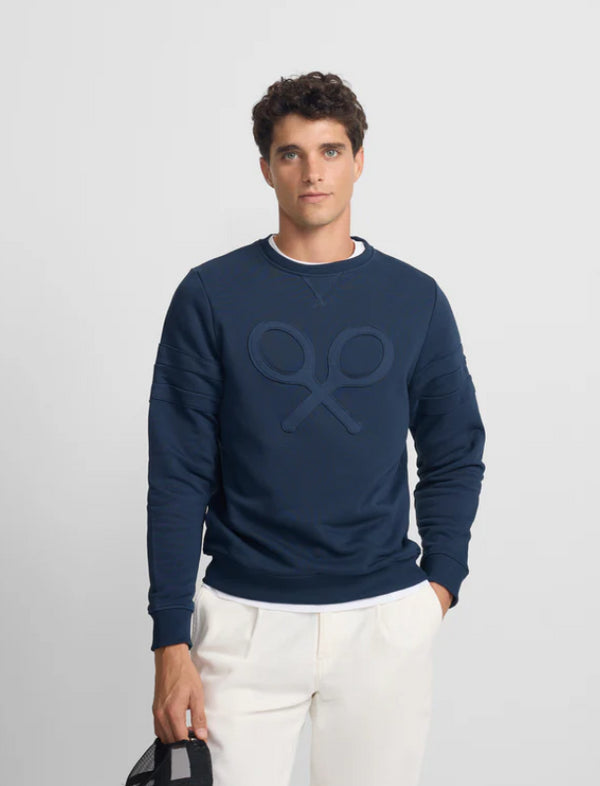 Sudadera raqueta relieve tono marino 133846 SILBON