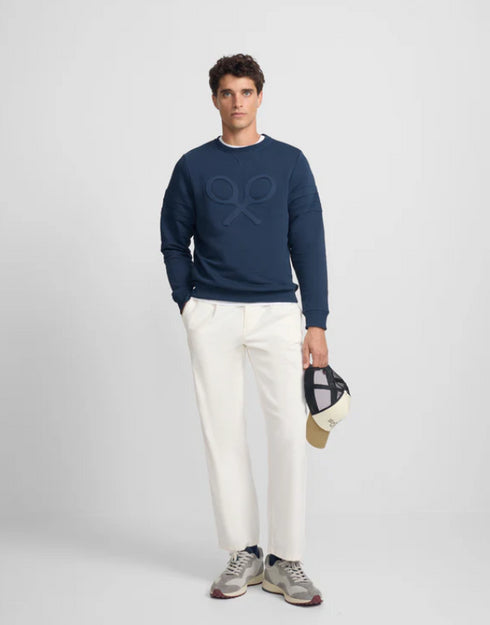 Sudadera raqueta relieve tono marino 133846 SILBON