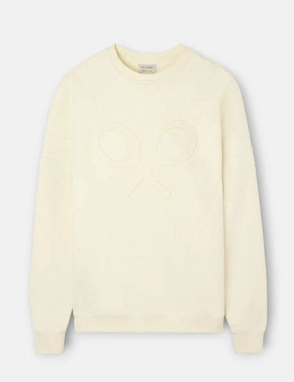 Sudadera raqueta relieve tono crema 133845 SILBON