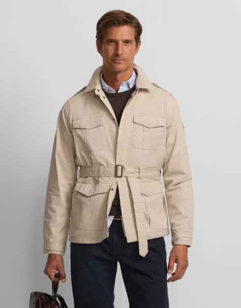 Chaqueta cinturon beige 133691 SILBON