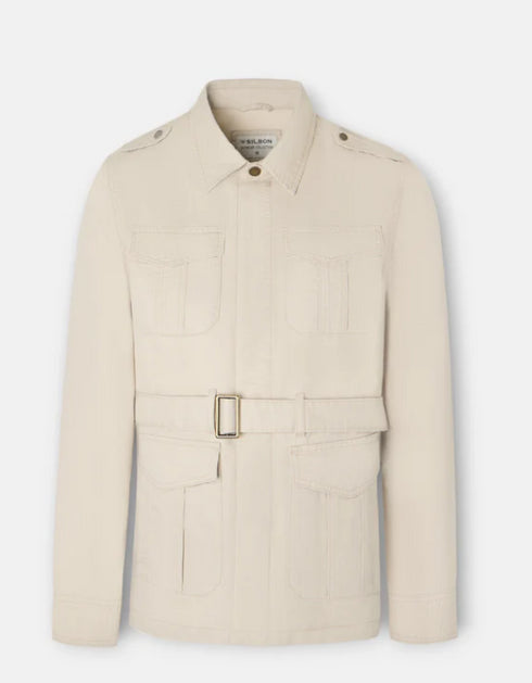 Chaqueta cinturon beige 133691 SILBON
