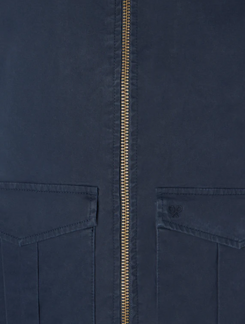 Cazadora garment dye azul marino 133698 SILBON