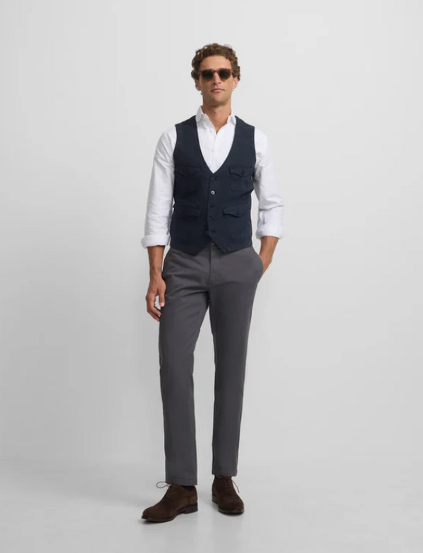 Pantalon chino casual gris oscuro 133613 SILBON