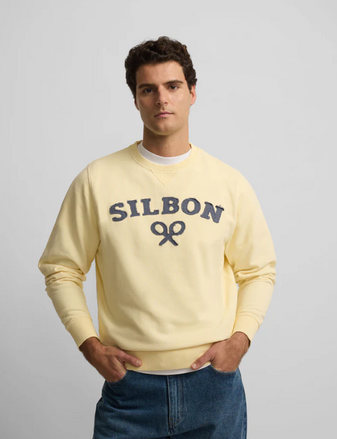 Silbon Sudadera Silbon Raqueta Media Amarilla
