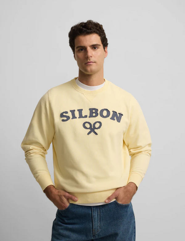 Silbon Sudadera Silbon Raqueta Media Amarilla