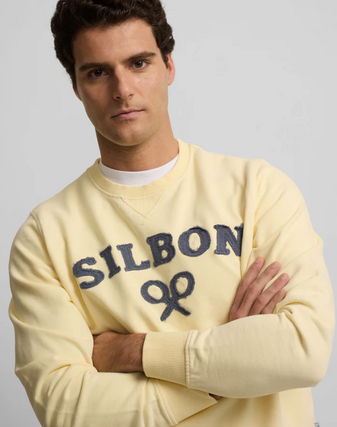 Silbon Sudadera Silbon Raqueta Media Amarilla
