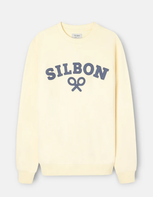 Silbon Sudadera Silbon Raqueta Media Amarilla