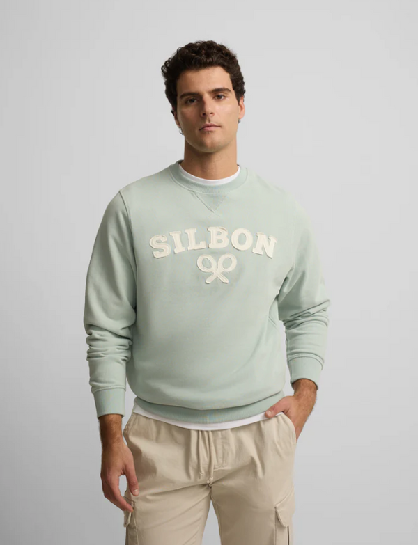 Silbon Sudadera Silbon Raqueta Media Aguamarina