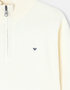 Silbon Jersey Liso Media Cremallera Crema