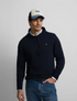 Silbon Jersey Liso Capucha Azul Marino