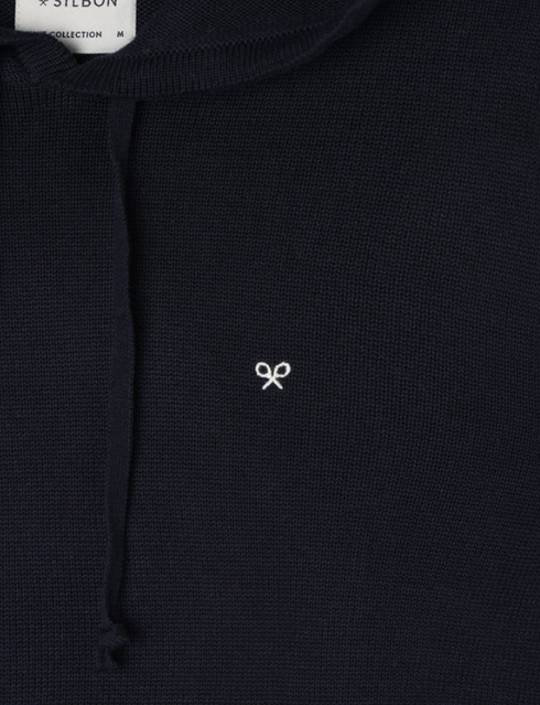 Silbon Jersey Liso Capucha Azul Marino