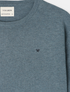 Silbon Jersey Liso Cuello Caja Azul Petroleo