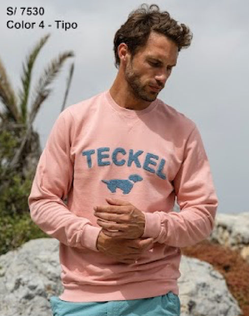 SUDADERA GILBERTO TECKEL 7530 SALMON