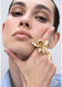 Anillo de Flor Metálica
