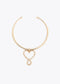 Choker Corazon Infinito Textura Martillado