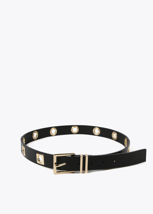 Cinturon piezas metalicas NEGRO LOLA CASADEMUNT