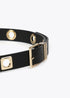 Cinturon piezas metalicas NEGRO LOLA CASADEMUNT