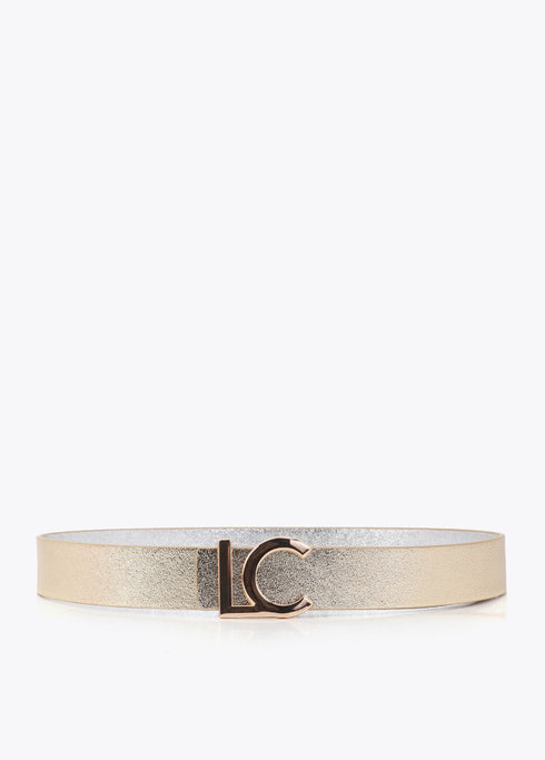 Cinturón Reversible Hebilla Lc Bicolor
