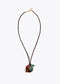 Collar Largo Cordón de Animal Print y Charms Tropicales