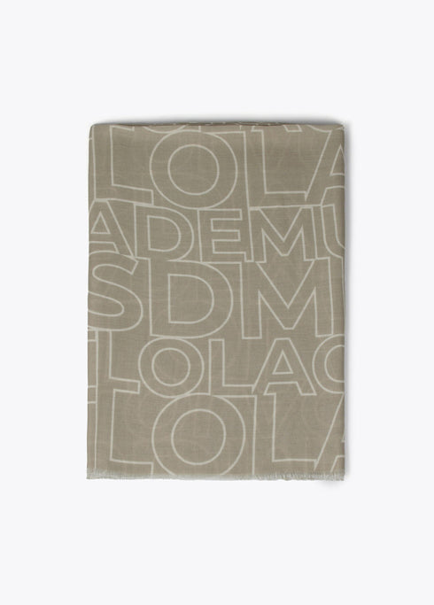 Fular monogram CRUDO - CRUDO LOLA CASADEMUNT