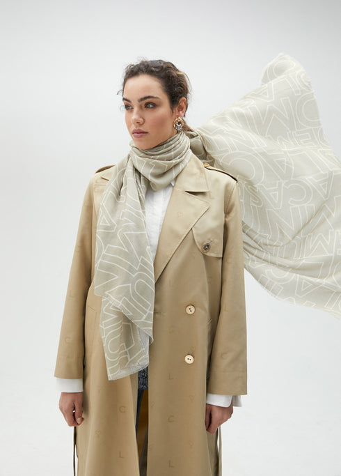 Fular monogram CRUDO - CRUDO LOLA CASADEMUNT