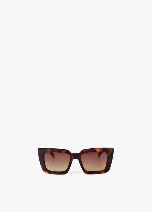 Gafa de Sol Rectangular con Logo Leopardo
