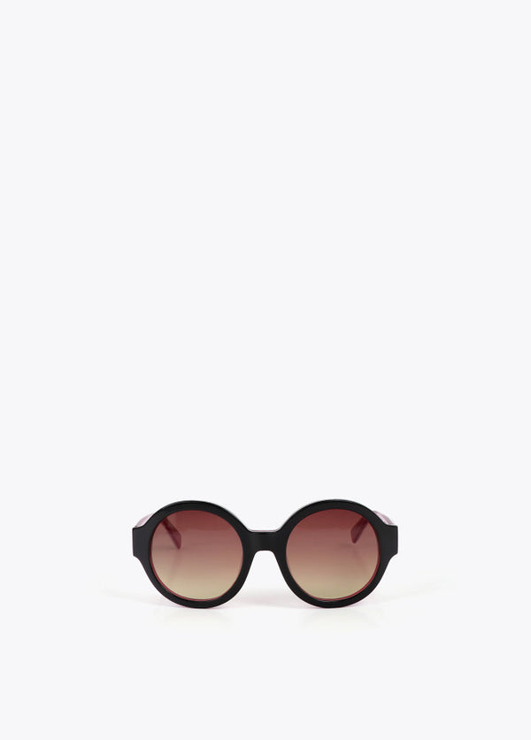 Gafas de Sol en Forma Redonda en Tonos Bicolor