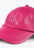 Gorra efecto piel color ROSA