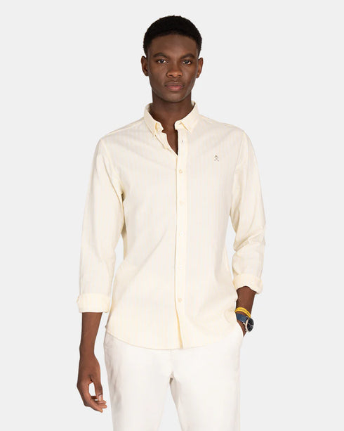 Harper & Neyer Camisa Shoreline Striped Oxford Yellow Glow 201326019.000835
