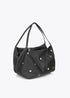 Shopper Efecto Piel Multi Tachas Negro Lola Casademunt
