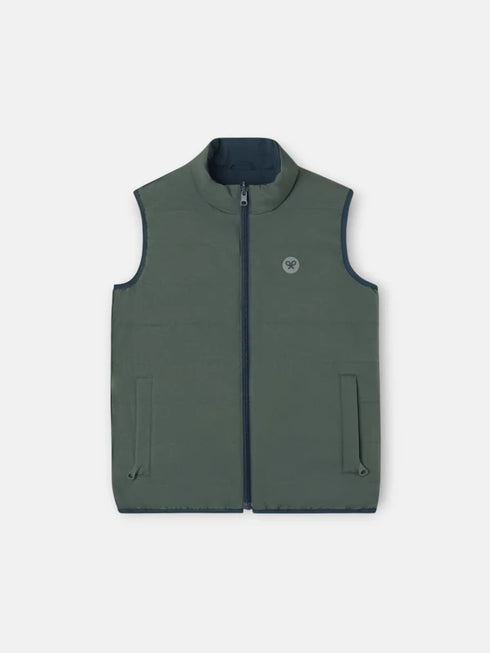 Silbon Chaleco Kids Reversible Bolsillos Verde Marino