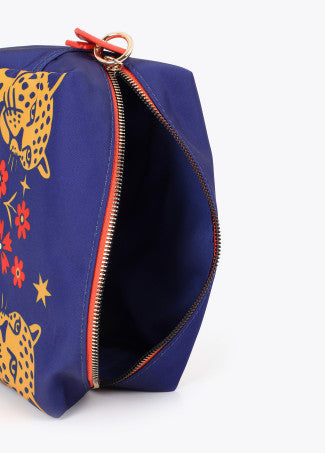 Neceser Nylon Estampado Tigres Azul-Multicolor LF2612029